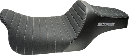 Slyfox High Noon Classic Stitch Seat fits 2008-2024 Harley Touring FLTR FLHX