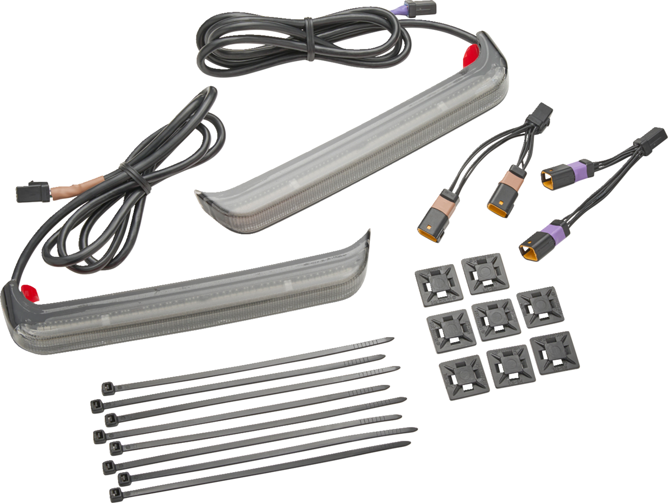 Ciro Bag Blade Lightstrike Smoke LED Saddlebag Lights for 2023-26 Harley Touring