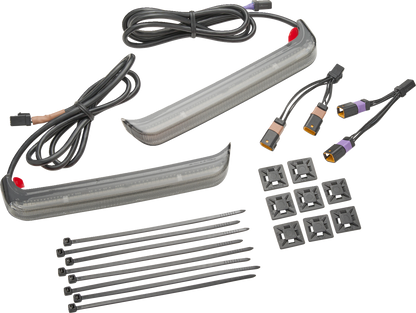 Ciro Bag Blade Lightstrike Smoke LED Saddlebag Lights for 2023-26 Harley Touring