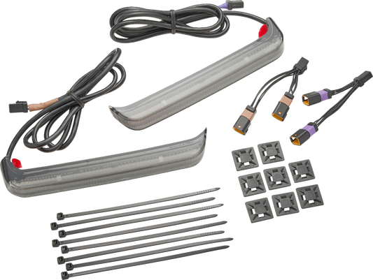 Ciro Bag Blade Lightstrike Smoke LED Saddlebag Lights for 2023-26 Harley Touring
