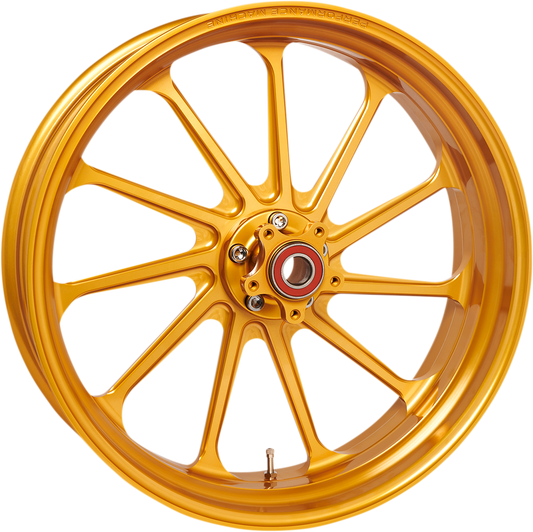 Performance Machine Assault 18 x 5.5 Rear ABS Gold Wheel 2009-22 Harley Touring
