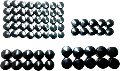 Drag Specialties Black Engine Bolt Cover Kit 2017-2024 Harley Touring M8