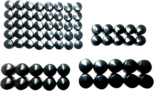 Drag Specialties Black Engine Bolt Cover Kit 2017-2024 Harley Touring M8