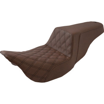 Saddlemen Step-Up Brown Gelcore Seat for 2008-2024 Harley Touring FLTRU FLHXXX