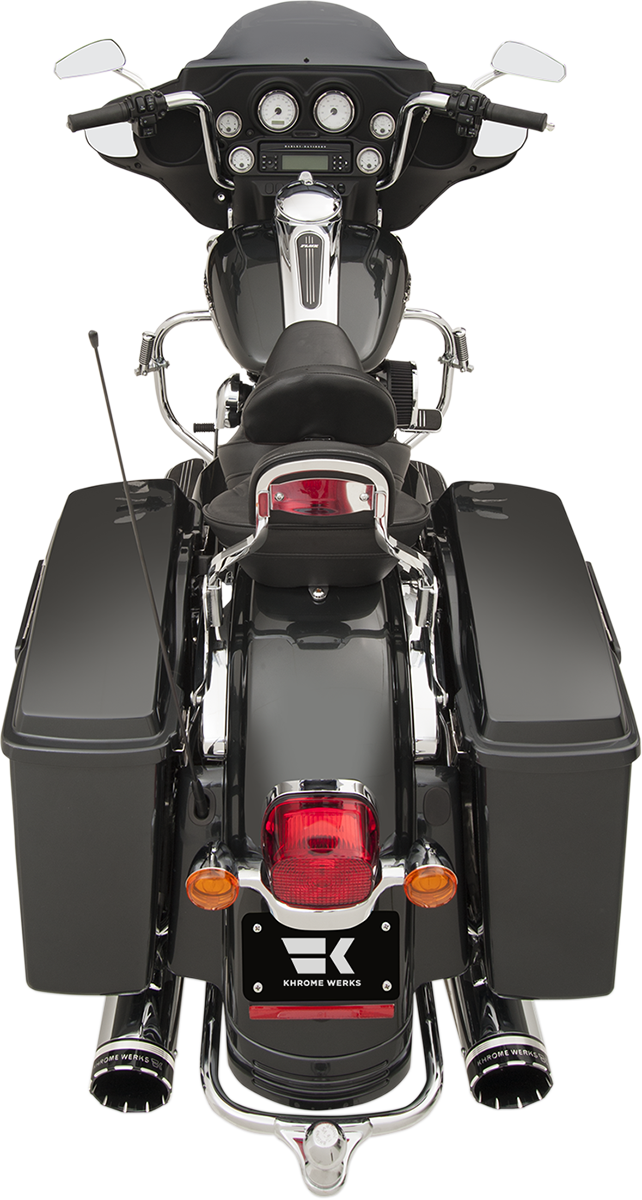 Khrome Werks Dominator 2-2 Cross Under Exhaust for 2009-2016 Harley Touring