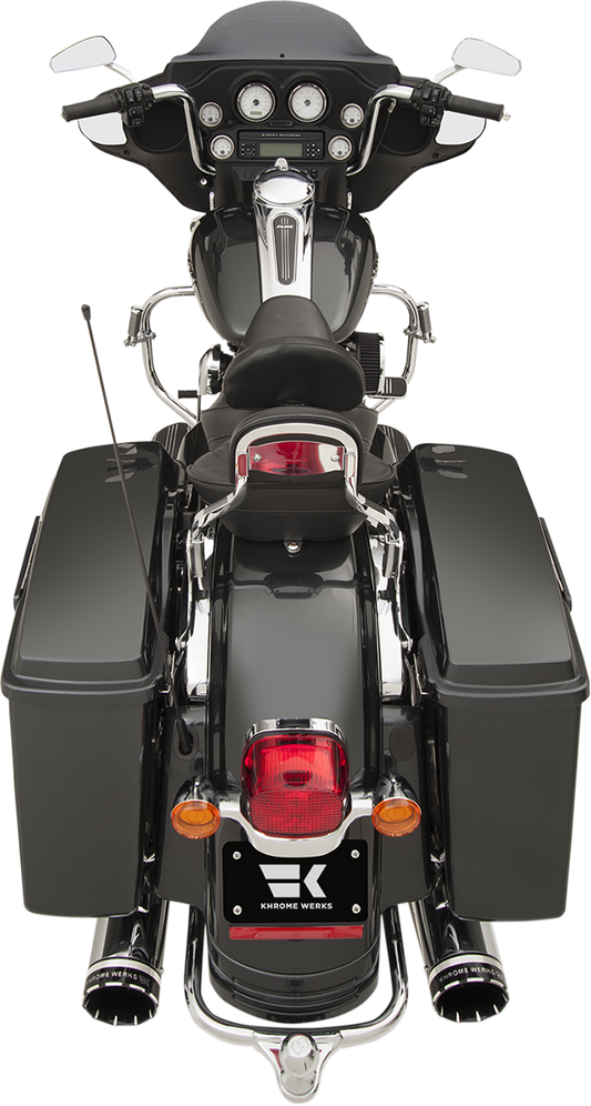 Khrome Werks Dominator 2-2 Cross Under Exhaust for 2009-2016 Harley Touring
