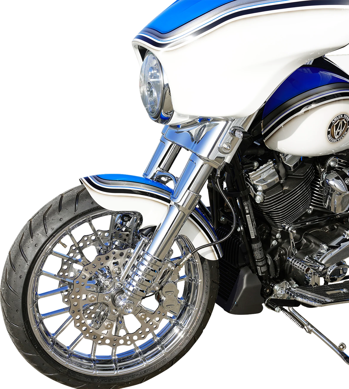 Arlen Ness Pro Short 19" Raw Front Fender for 2023-2026 Harley Road Street Glide