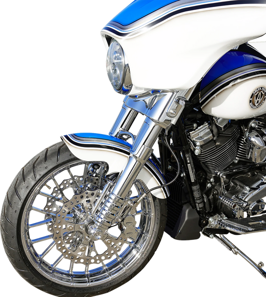 Arlen Ness Pro Short 19" Raw Front Fender for 2023-2026 Harley Road Street Glide