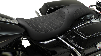 Mustang Kodlin Signature Series Alcantara Seat fits 2008-24 Harley Touring 76292