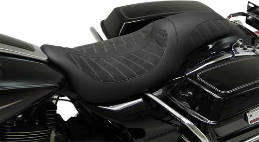 Mustang Kodlin Signature Series Alcantara Seat fits 2008-24 Harley Touring 76292