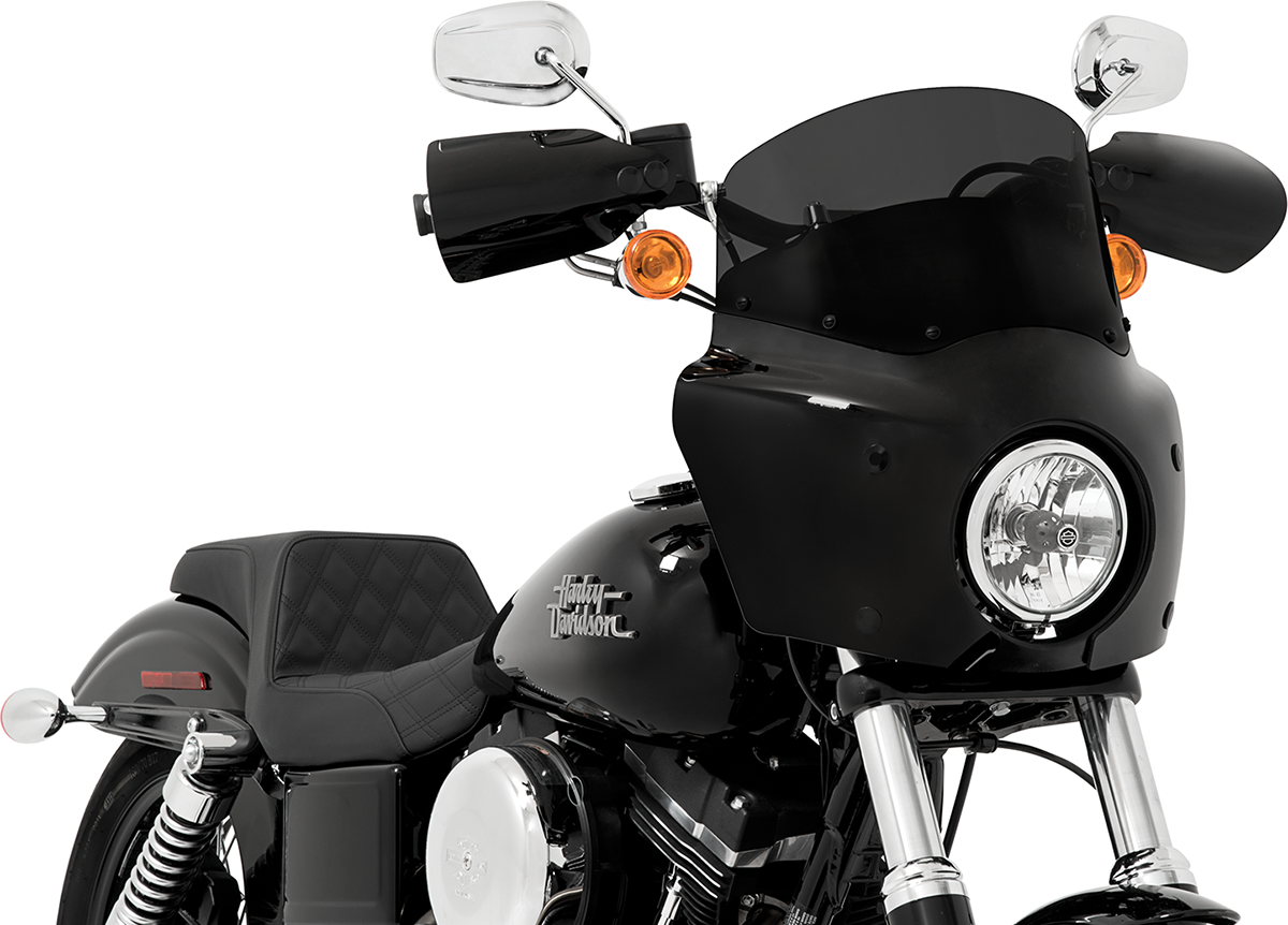 Memphis Shades Road Warrior 9" Dark Smoke Fairing Windshield for Harley Davidson