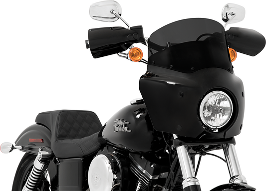 Memphis Shades Road Warrior 9" Dark Smoke Fairing Windshield for Harley Davidson