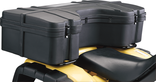 Moose Black ATV Rear Luggage Rack Lockable Latch Cargo Storage Trunk Box