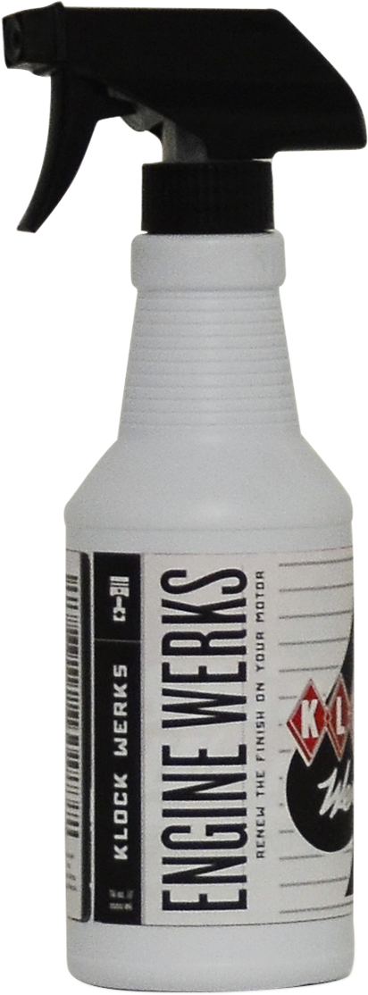 Klock Werks 16oz Motorcycle Engine Cleaner Polisher Spray Bottle for Harley