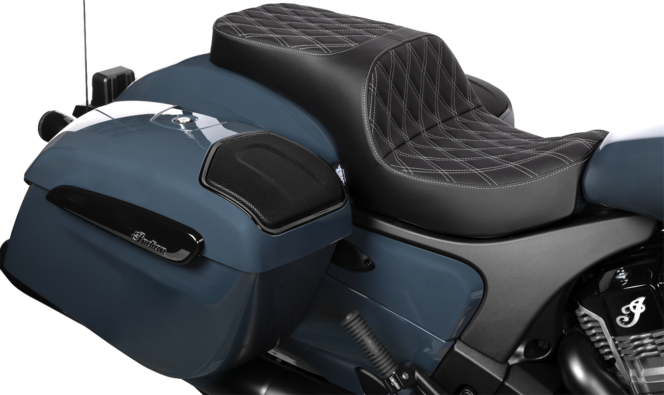 Drag Specialties Freedom Silver Diamond Seat 2020-25 Indian Challenger Chieftain