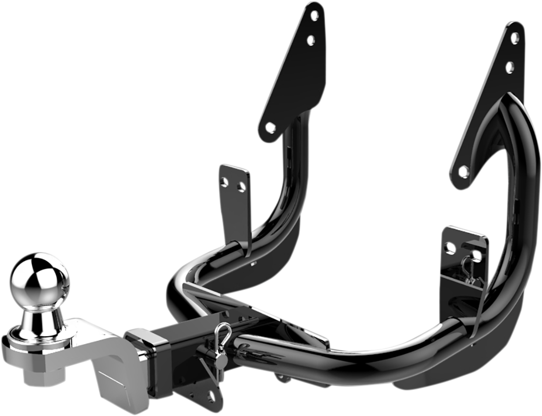 Khrome Werks Black Low Mount Trailer Hitch Receiver for 1986-2008 Harley Touring