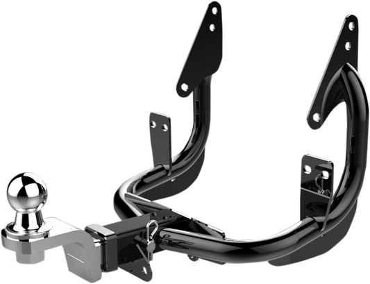Khrome Werks Black Low Mount Trailer Hitch Receiver for 1986-2008 Harley Touring
