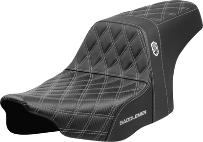 Saddlemen SDC Pro Series Silver Lattice Gel Seat fits 2023-2026 Harley Touring