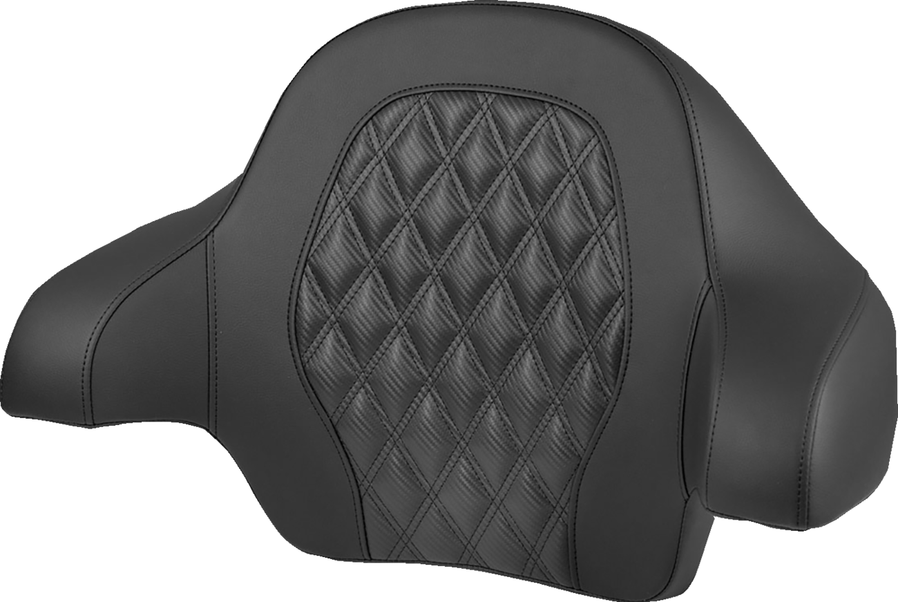Saddlemen Carbon Lattice Tour Pak Passenger Backrest Pad 2014-25 Harley Touring