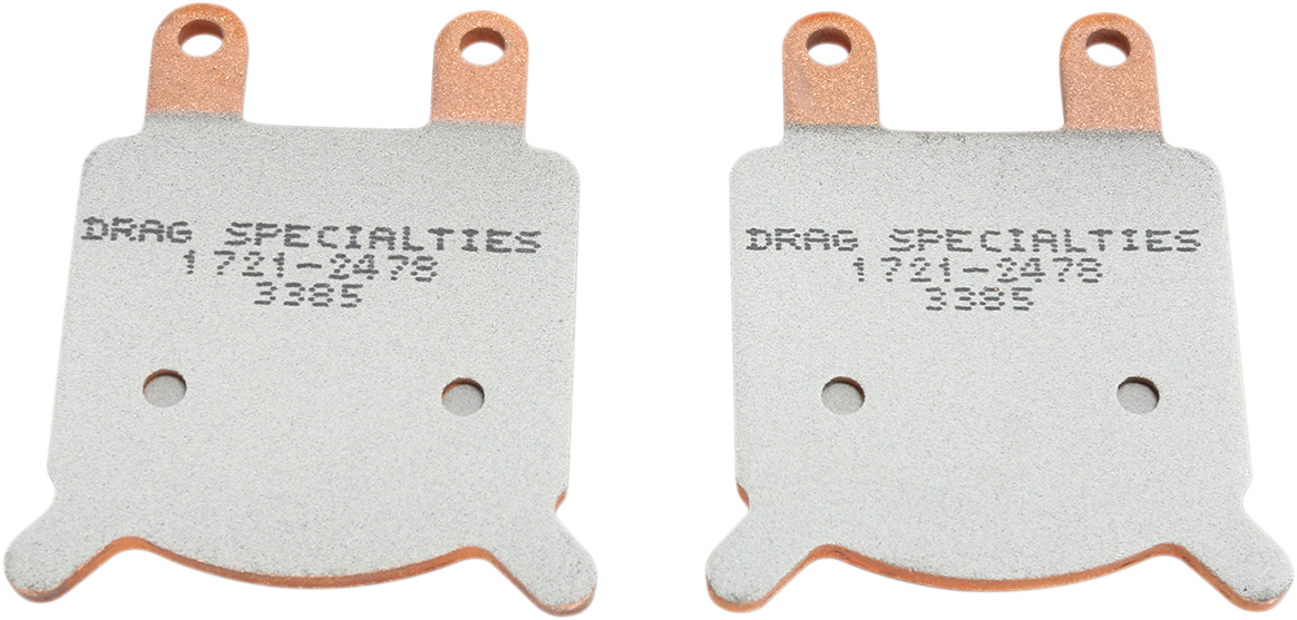 Drag Specialties Premium Sintered Metal Brake Pad Set for BDL GMA "B" Calipers