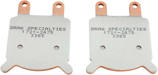 Drag Specialties Premium Sintered Metal Brake Pad Set for BDL GMA "B" Calipers