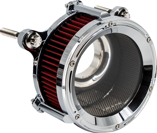 Trask Assault Charge High-Flow Chrome Air Filter Kit 2023-2024 Harley Touring