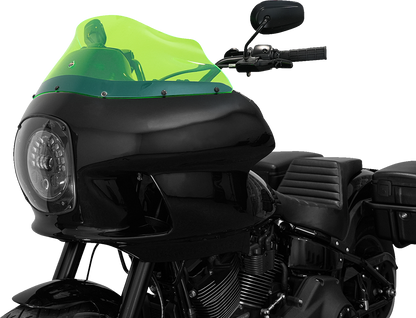 Klock Werks Kolor Flare 9" Green Ice Windshield fits Harley FXRP Style Fairing