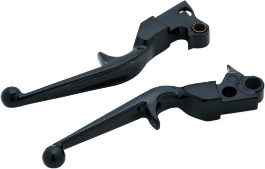 Kuryakyn 1845 Trigger Brake & Clutch Lever Set 96-17 Harley Dyna Touring Softail