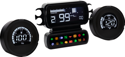 Koso D2 LCD Multi-Function Digital Gauge Cluster Kit for 2014-24 Harley Touring