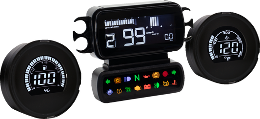 Koso D2 LCD Multi-Function Digital Gauge Cluster Kit for 2014-24 Harley Touring
