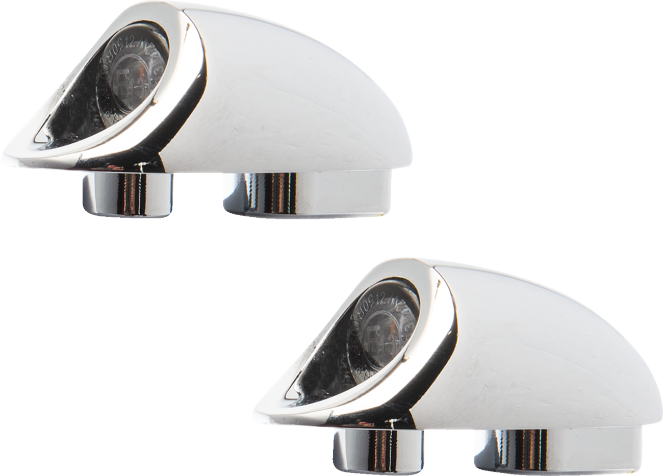 Kodlin 3-1 Chrome Mini Fender Strut Indicator Lights for 2018-24 Harley Softail