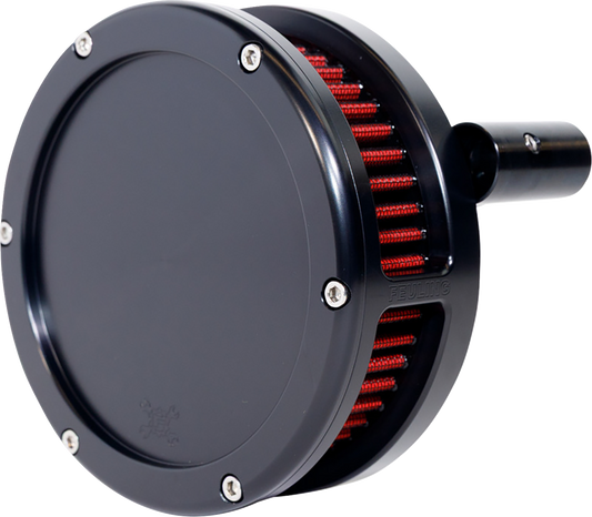 Feuling BA Slim Solid Black Air Filter Kit fits 1999-2017 Harley Touring Dyna