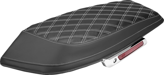 Saddlemen Carbon White Lattice Saddlebag Lid Covers for 2023-2026 Harley Touring