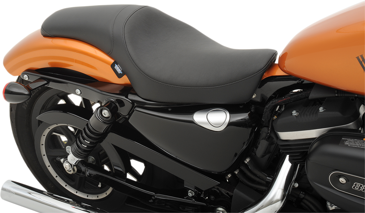 Drag Specialties Black Smooth Predator Seat 2010-2022 Harley Sportster XLL XLT