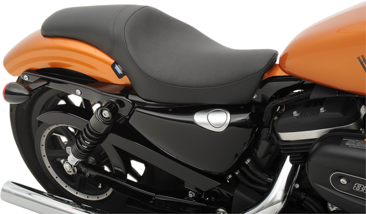 Drag Specialties Black Smooth Predator Seat 2010-2022 Harley Sportster XLL XLT