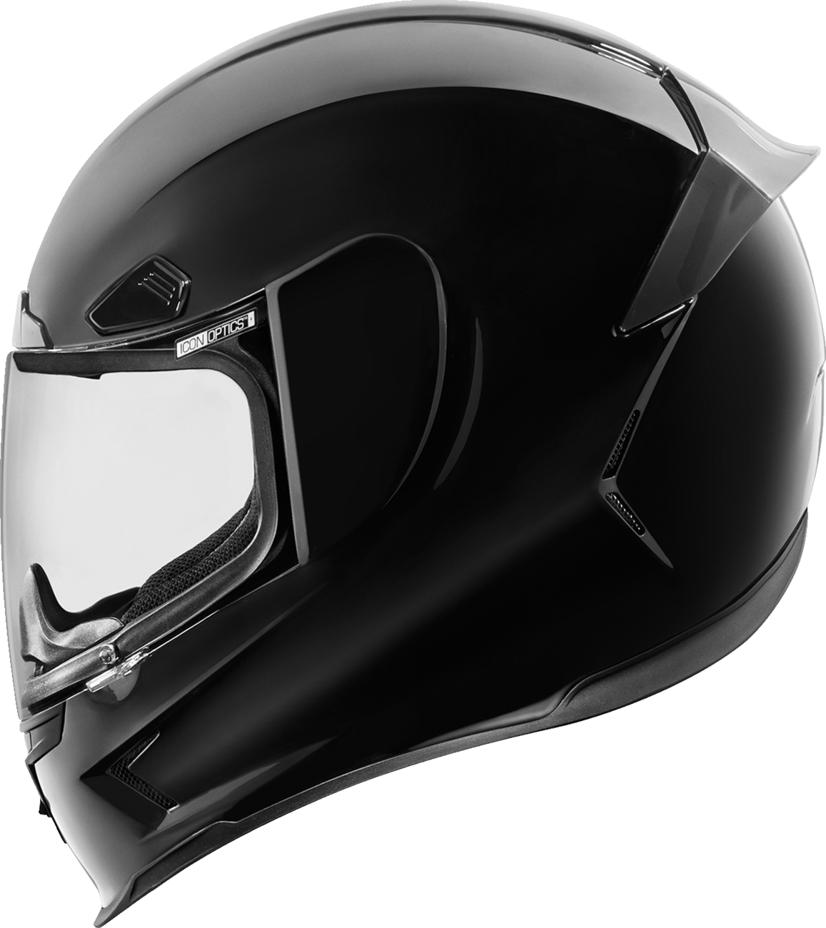 Icon Airframe Pro Solid Gloss Black Full Face Adult Street Motorcycle Helmet