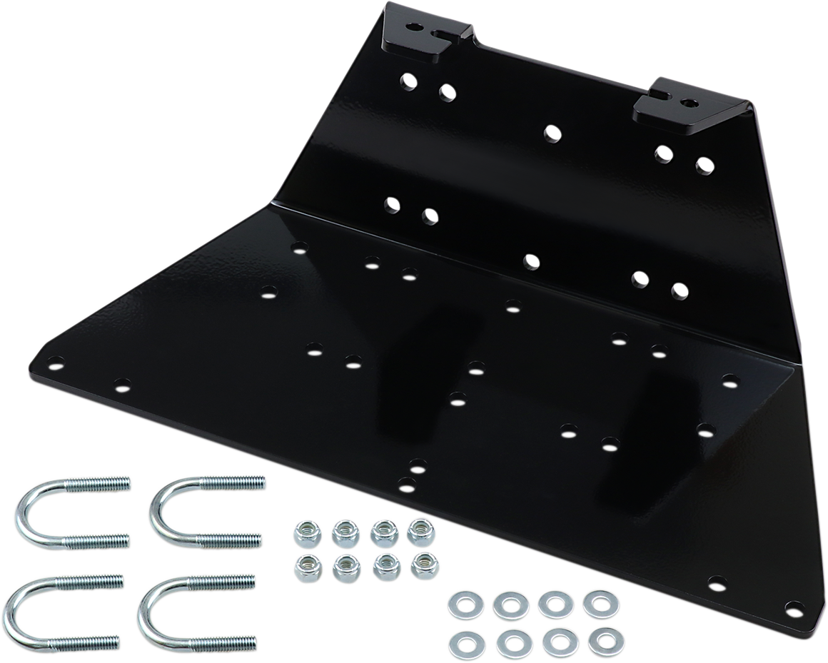 Moose Utility Black UTV Front Winch Mounting Kit for 2005-2020 Kawasaki KAF Mule