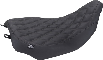 Mustang Runaround Black Diamond Solo Seat for 2023-2026 Harley Road Street Glide