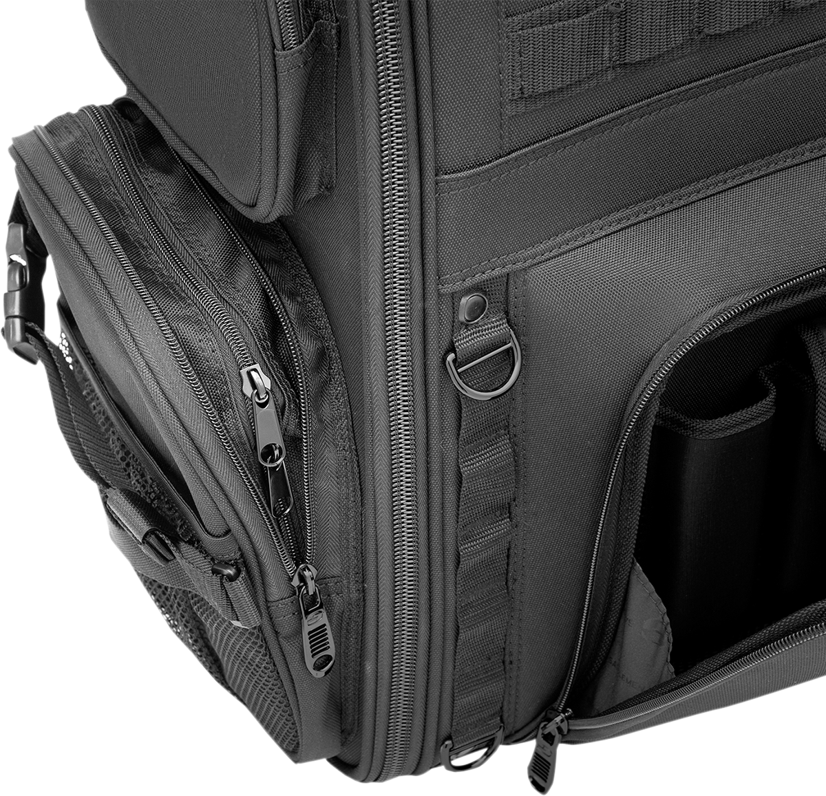 Saddlemen Black S3500 Tactical Textile Rear Sissy bar Bag Luggage for Harley