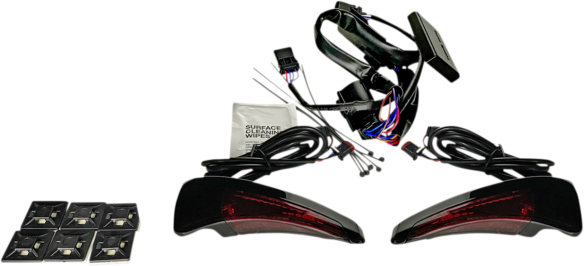Custom Dynamics Backrest Red LED Lights 2014-2024 Harley Touring FLHTK FLTRU