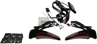 Custom Dynamics Backrest Red LED Lights 2014-2024 Harley Touring FLHTK FLTRU