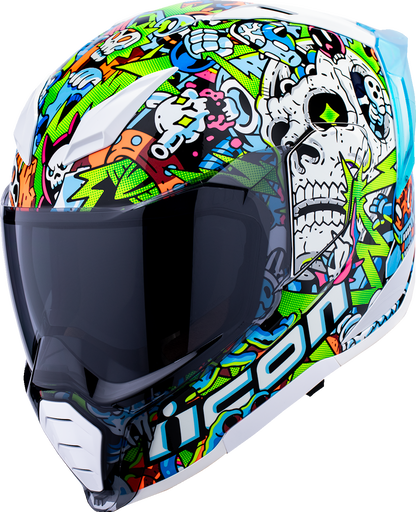 Icon Ultraflite Doodle 3 MIPS Full Face Unisex Adult Street Motorcycle Helmet