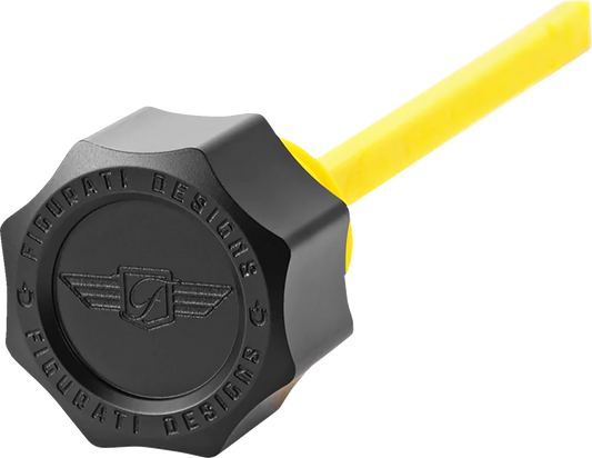 Figurati Curved Black Magnetic Engine Oil Dipstick fits 2017-2024 Harley Touring