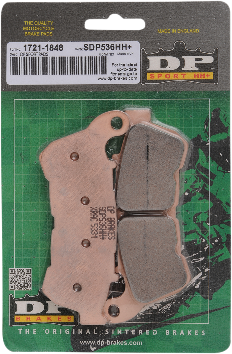 DP Sintered Metal Copper Front Brake Pad Set for 2014-2022 Harley Sportster
