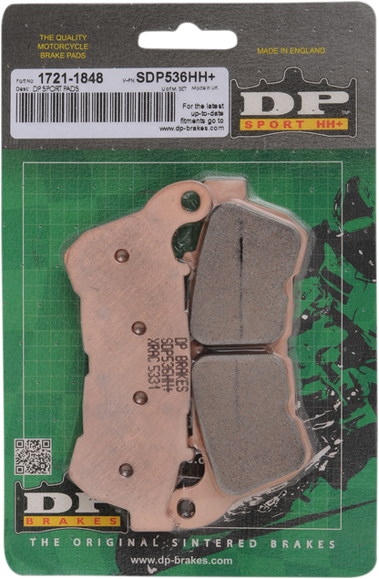 DP Sintered Metal Copper Front Brake Pad Set for 2014-2022 Harley Sportster