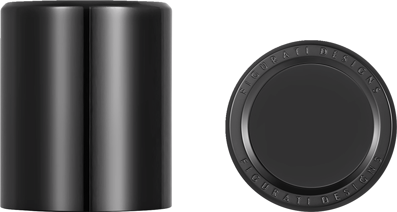 Figurati Black Short Magnetic Docking Hardware Covers for Harley Davidson