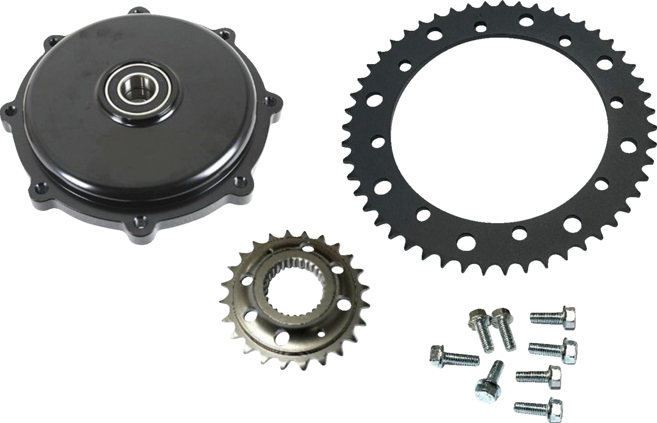 Drag Specialties 530 Black Chain Conversion Kit for 2017-2024 Harley Touring