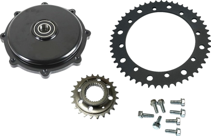 Drag Specialties 530 Black Chain Conversion Kit for 2017-2024 Harley Touring
