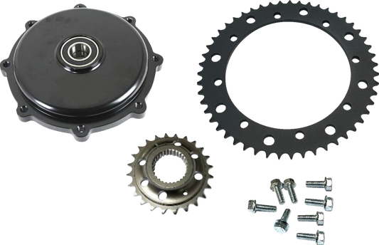 Drag Specialties 530 Black Chain Conversion Kit for 2017-2024 Harley Touring