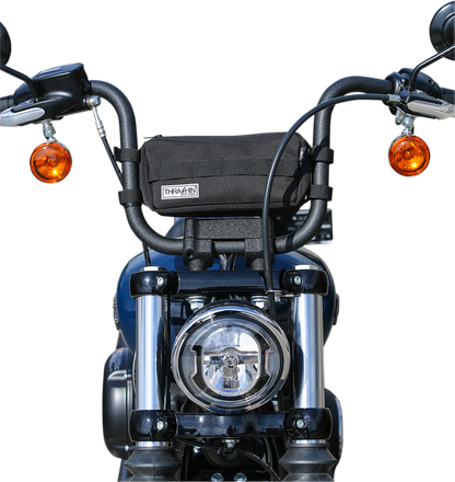 Thrashin Black Motorcycle Handlebar Storage Bag for Harley Davidson THB-0002